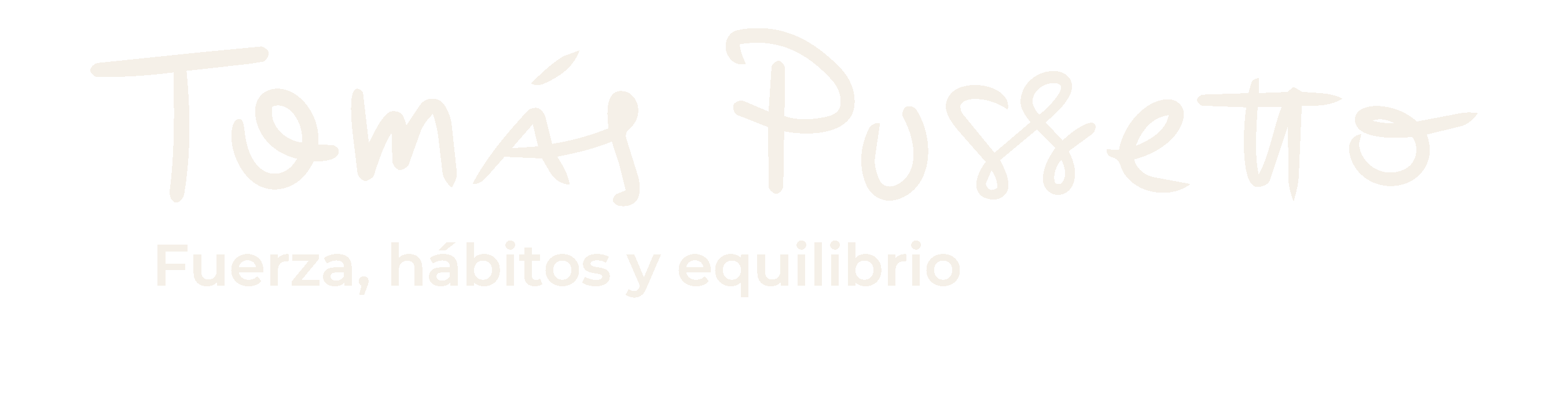 Tomás Pussetto - Fuerza, hábitos y equilibrio
